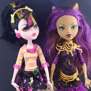 Monster High Doll Draculaura & Clawdeen Wolf